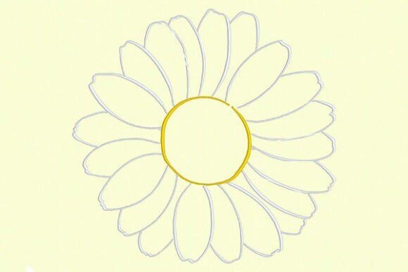 4 X 4 Calligraphy Daisy Outline Review
