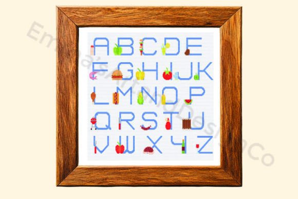 BBQ Alphabet Cross Stitch Pattern Review