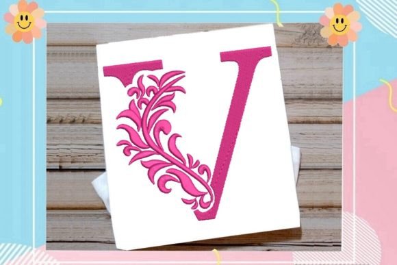 Beautiful Monogram Letter V Review