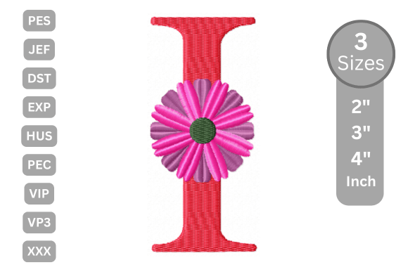 Blossom Alphabet Letter - I Embroidery Review