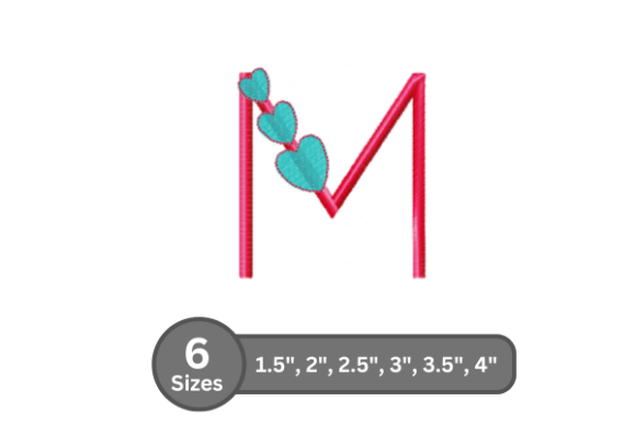 Candy Heart Alphabet -M: A Seasonal Embroidery Review