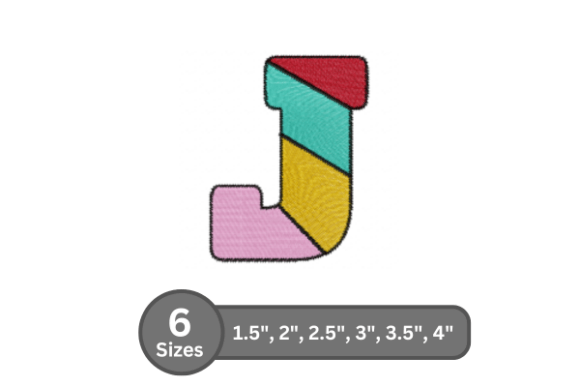 Candy Stripe Alphabet - J Review