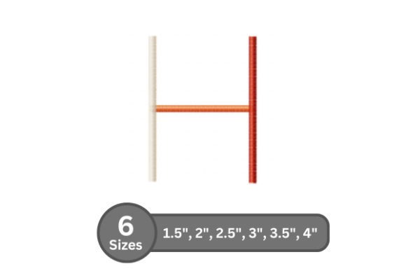 Color Bar Alphabet -H: A Seller’s Take on This Fill Stitch Font