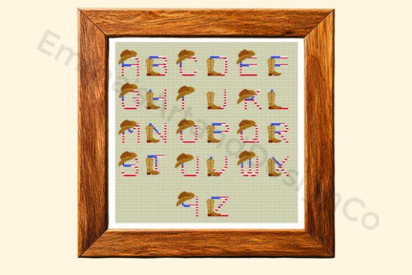 Cowboy Alphabet Cross Stitch Pattern Review