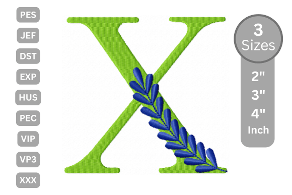 Elegant Floral Alphabet Letter-X Review