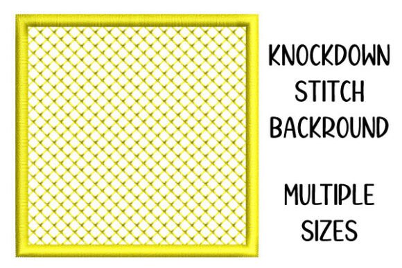 Knockdown Stitch Background Square Shape