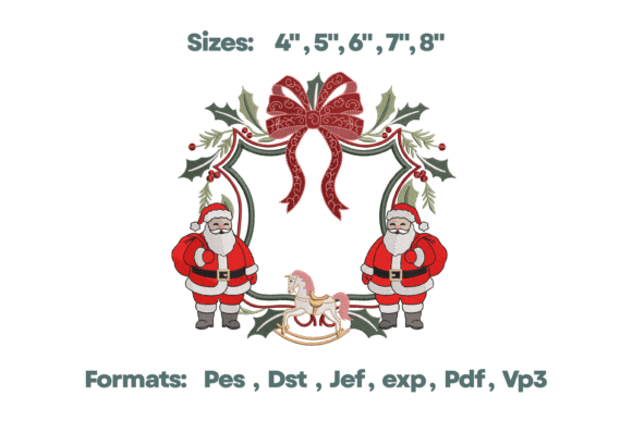Santa Wreath Frame Christmas Monogram Review